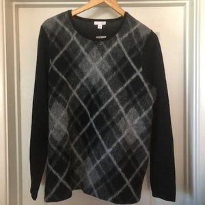 J. Jill Black and Gray Sweater